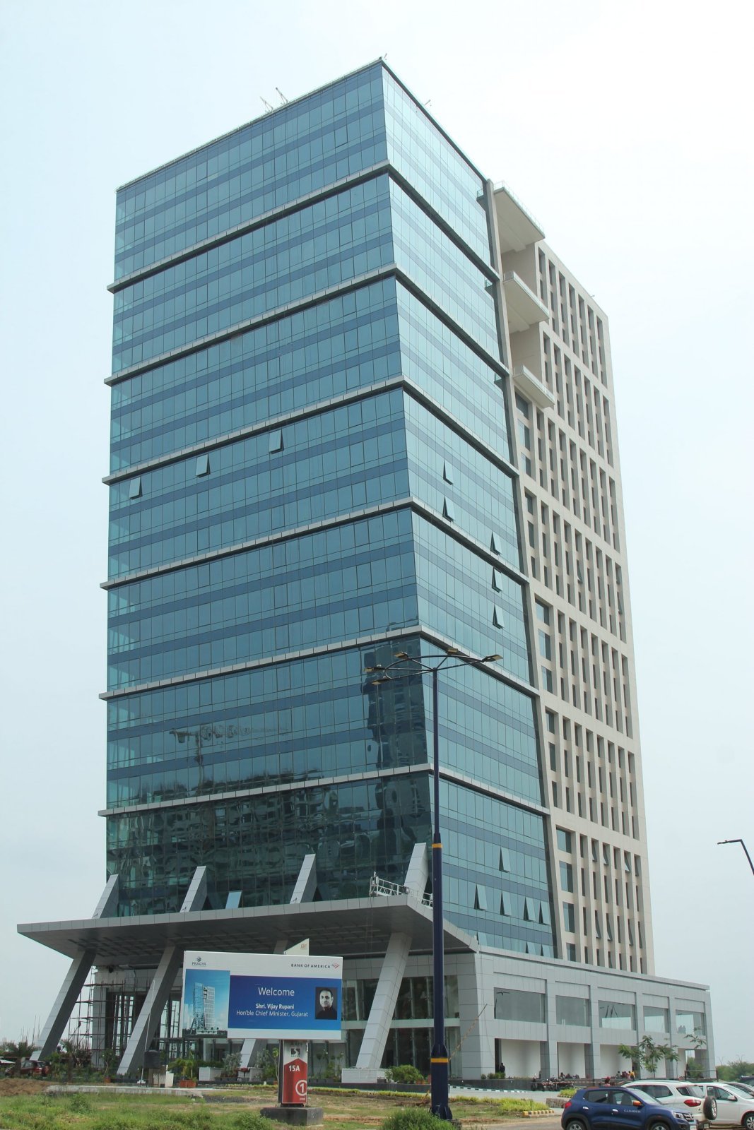 ATS Pragya tower and entrance canopy